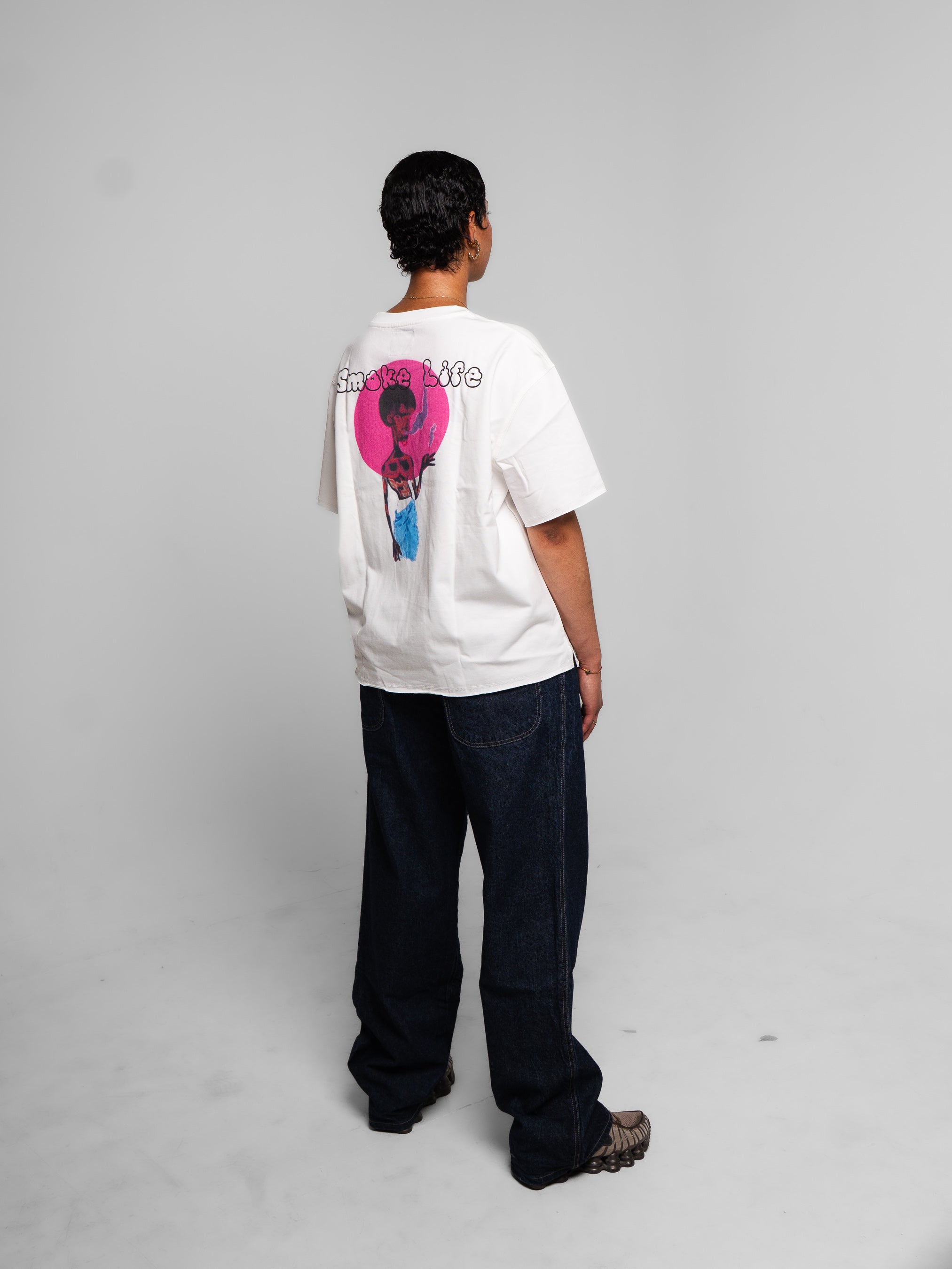 T-shirt Boxy Smoke Life