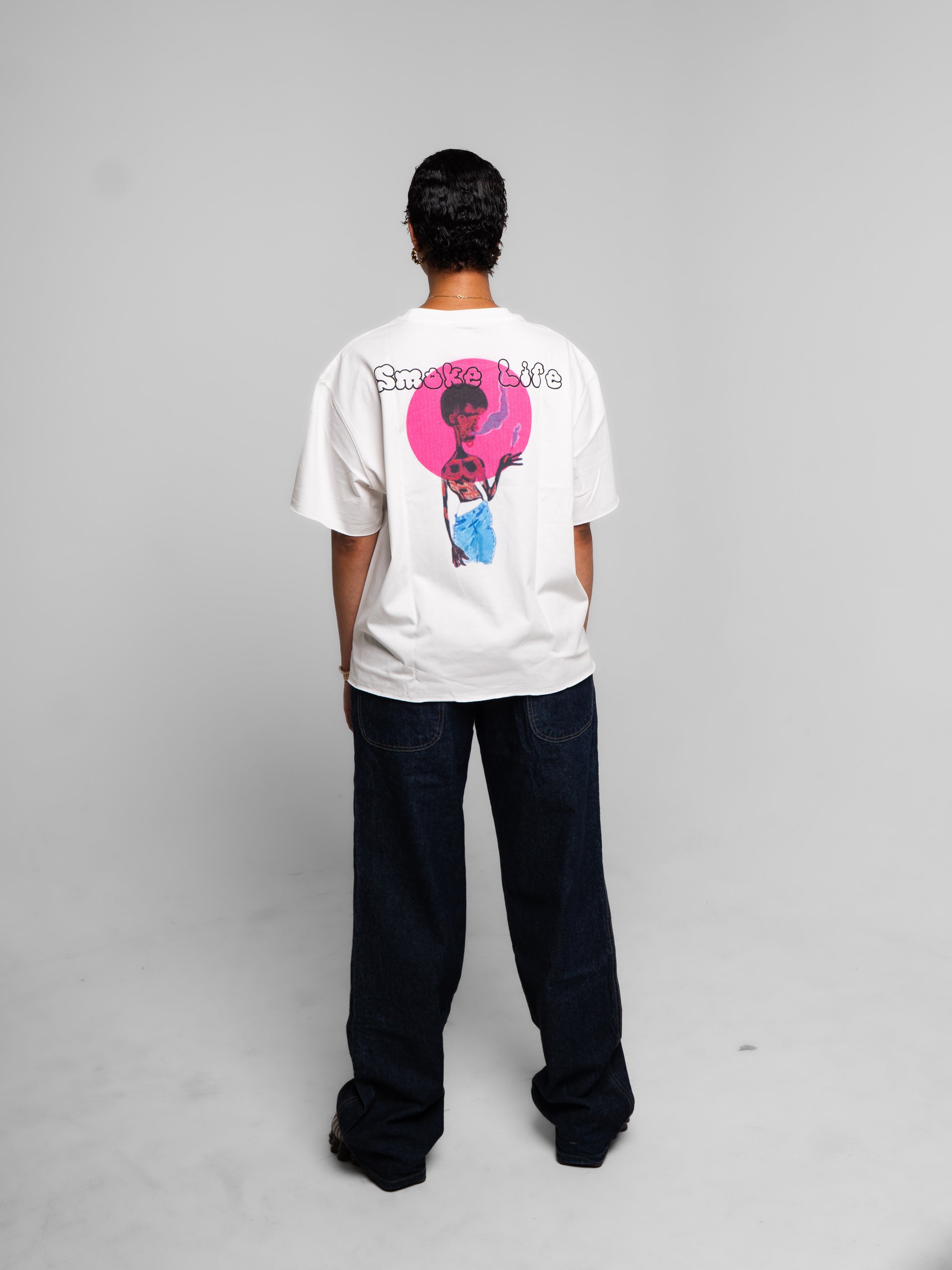 T-shirt Boxy Smoke Life