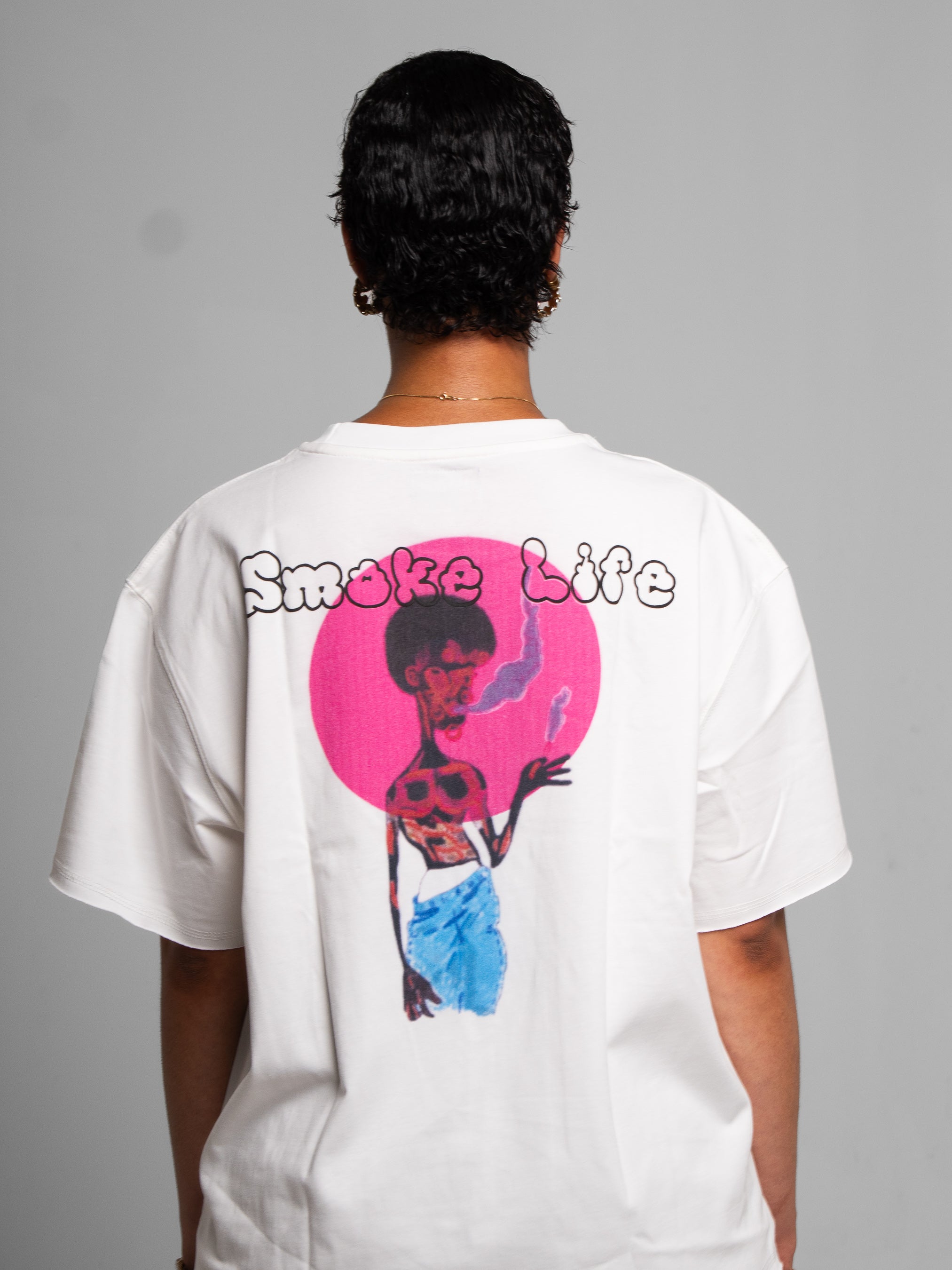 T-shirt Boxy Smoke Life